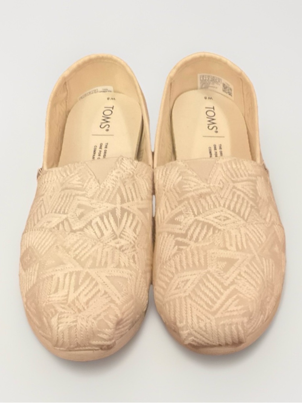 TOMS Alpargata CloudBound Natural Lace Size 8 slip on - Picture 2 of 12